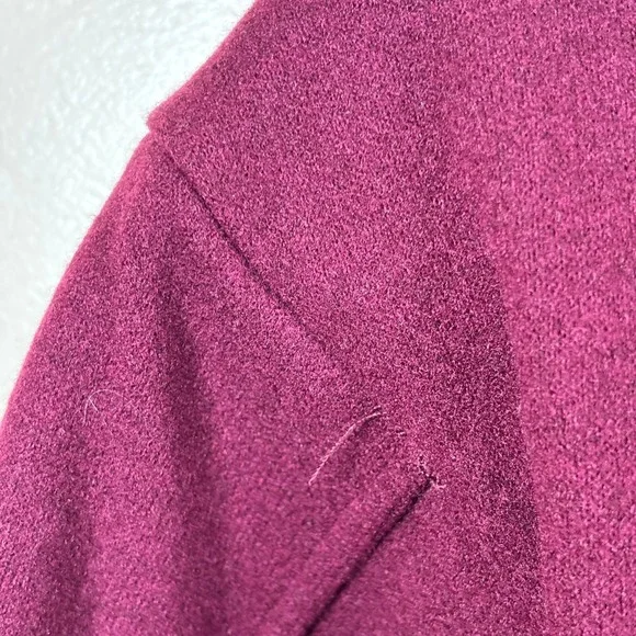 OGL CashSoft Oversized Scarf Jacket Plum Berry Women XS Cozy Modern Chic Comfort - Picture 13 of 16